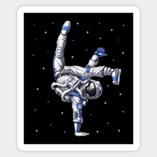 Astronaut Capoeira Dancer Sticker